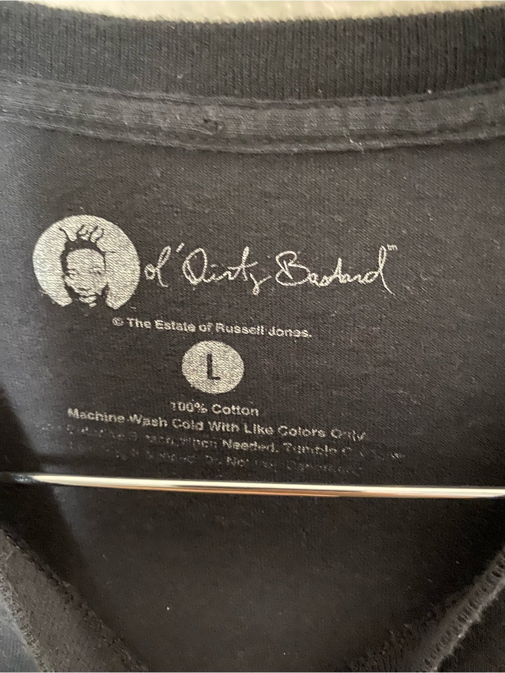 Ol' Dirty Bastard ID Card Graphic Tee - Black Large 22” armpit - Picture 3 of 5